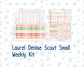 Kit 0271 - Laurel Denise The Scout Planner Small - Weekly Kit - June - Strawberry Shore