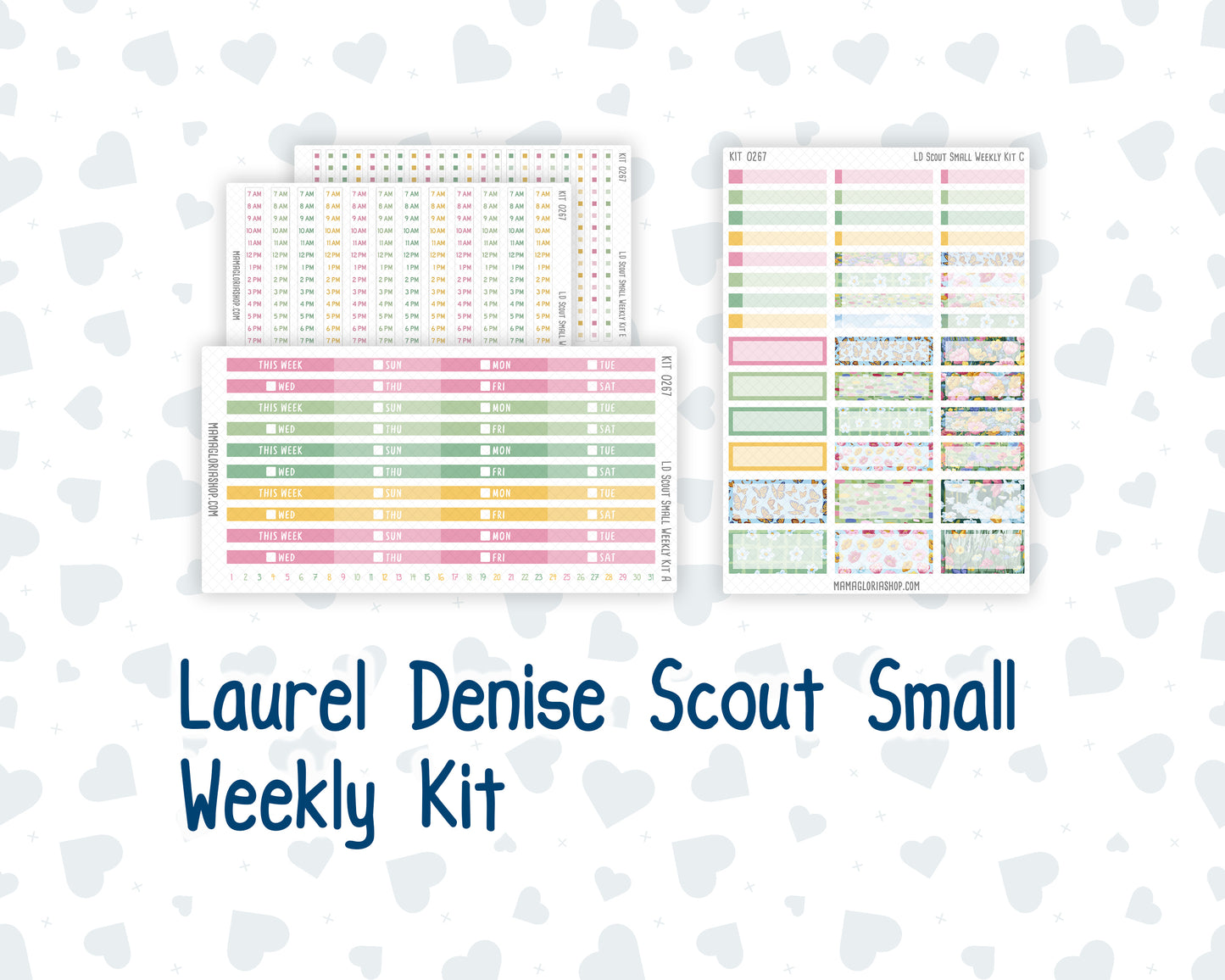 Kit 0267 - Laurel Denise The Scout Planner Small - Weekly Kit - May - Flowers For Mama