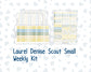 Kit 0274 - Laurel Denise The Scout Planner Small - Weekly Kit - July - Sunny Lemon Shore