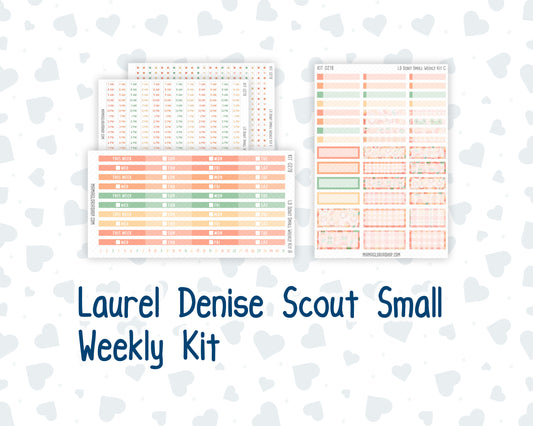 Kit 0278 - Laurel Denise The Scout Planner Small - Weekly Kit - August - Oops, All Peaches