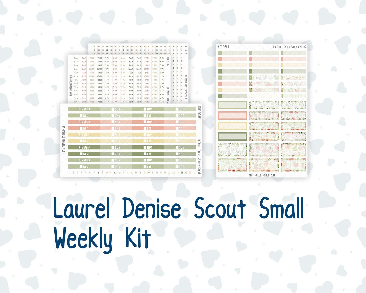 Kit 0295 - Laurel Denise The Scout Planner Small - Weekly Kit - September - Apple Harvest