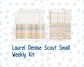 Kit 0243 - Laurel Denise The Scout Planner Small - Weekly Kit - November - Boho Autumn