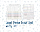 Kit 0250 - Laurel Denise The Scout Planner Small - Weekly Kit - Quiet January