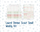 Kit 0244 - Laurel Denise The Scout Planner Small - Weekly Kit - December - Santas Village