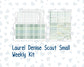 Kit 0264 - Laurel Denise The Scout Planner Small - Weekly Kit - May - Spring Walk