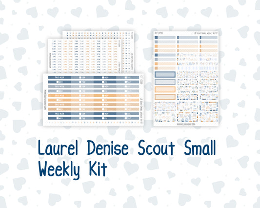 Kit 0299 - Laurel Denise The Scout Planner Small - Weekly Kit - October - Book Nook
