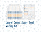 Kit 0299 - Laurel Denise The Scout Planner Small - Weekly Kit - October - Book Nook