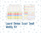 Kit 0269 - Laurel Denise The Scout Planner Small - Weekly Kit - June - Dolce Mare