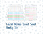Kit 0262 - Laurel Denise The Scout Planner Small - Weekly Kit - April - Spring Puffs