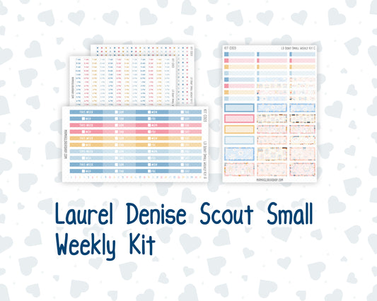 Kit 0305 - Laurel Denise The Scout Planner Small - Weekly Kit - December - Sugarplum Parade