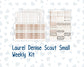 Kit 0303 - Laurel Denise The Scout Planner Small - Weekly Kit - November - Into The Woods