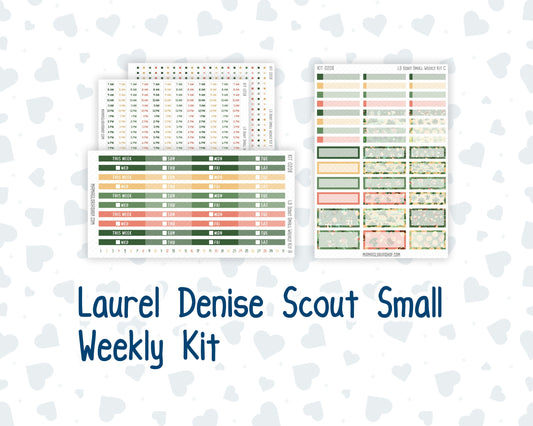 Kit 0208 - Laurel Denise The Scout Planner Small - Weekly Kit - March - Shamrock Lane