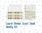 Kit 0208 - Laurel Denise The Scout Planner Small - Weekly Kit - March - Shamrock Lane