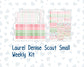 Kit 0276 - Laurel Denise The Scout Planner Small - Weekly Kit - July - Melon Crush