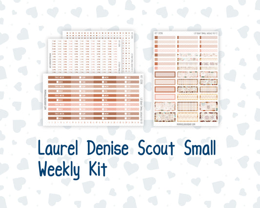 Kit 0296 - Laurel Denise The Scout Planner Small - Weekly Kit - September - Coffee Break