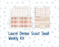 Kit 0296 - Laurel Denise The Scout Planner Small - Weekly Kit - September - Coffee Break