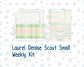 Kit 0256 - Laurel Denise The Scout Planner Small - Weekly Kit - March - Froggy Luck