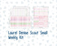 Kit 0253 - Laurel Denise The Scout Planner Small - Weekly Kit - February - Rosy Daydreams