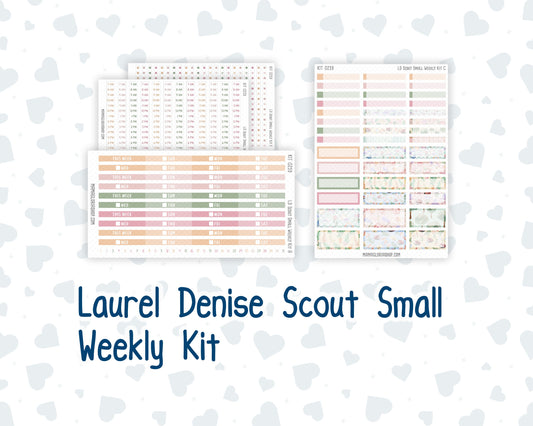 Kit 0259 - Laurel Denise The Scout Planner Small - Weekly Kit - March - Spring Garden Chores