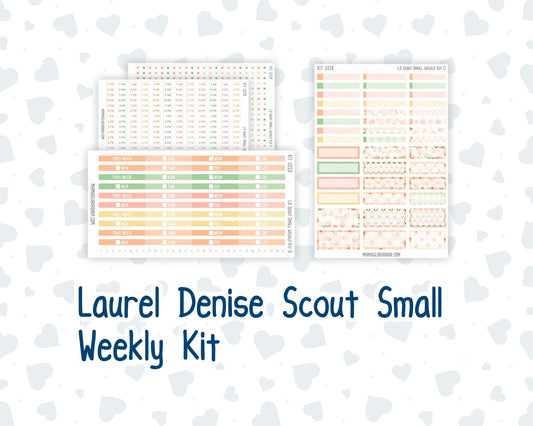 Kit 0228 - Laurel Denise The Scout Planner Small - Weekly Kit - August - Just Peachy
