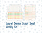 Kit 0228 - Laurel Denise The Scout Planner Small - Weekly Kit - August - Just Peachy