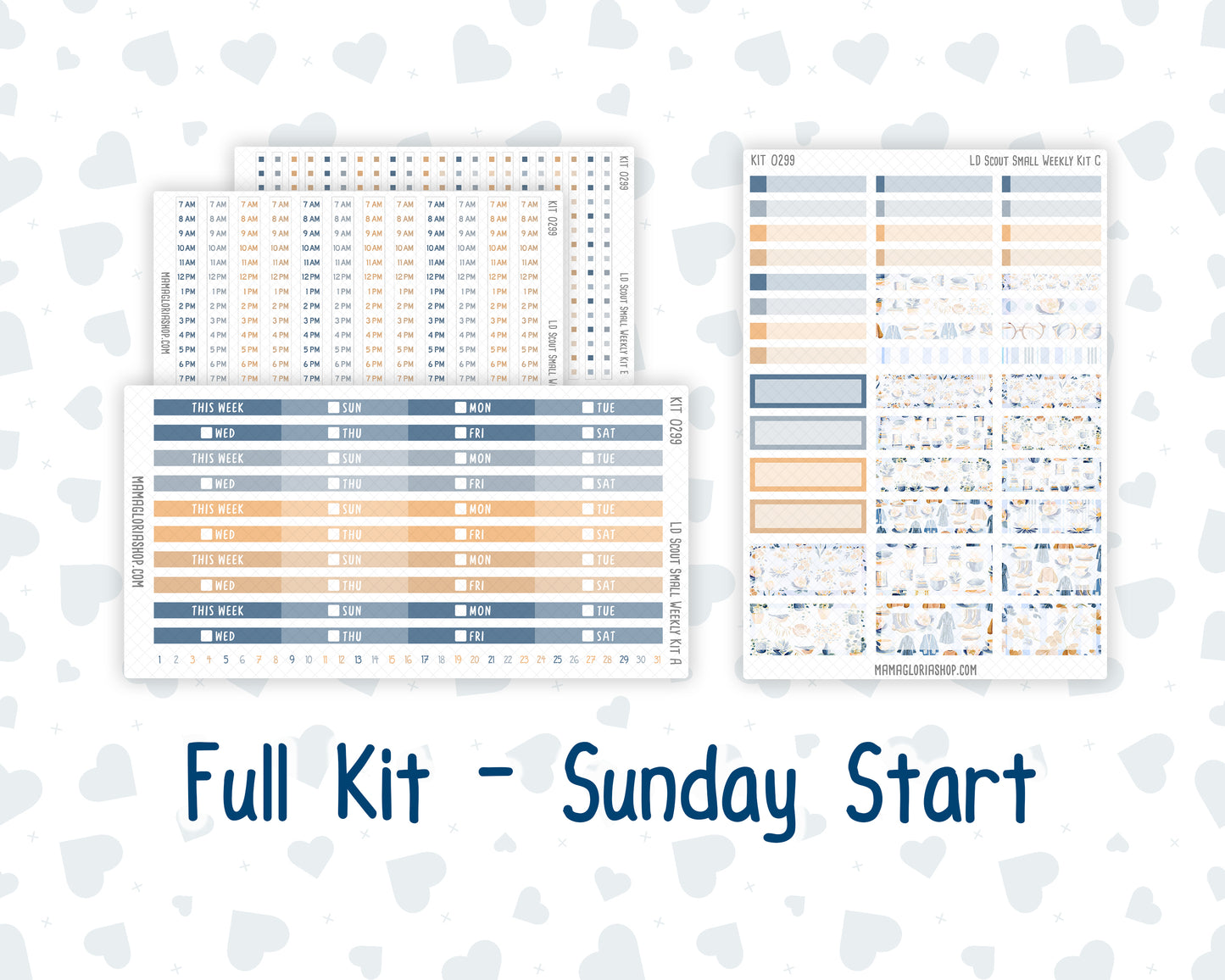 Kit 0299 - Laurel Denise The Scout Planner Small - Weekly Kit - October - Book Nook