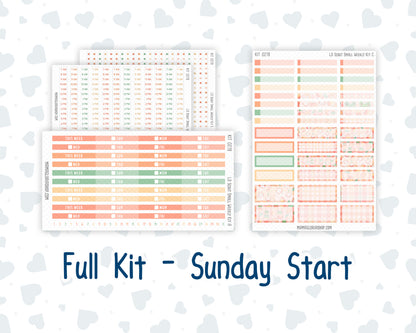 Kit 0278 - Laurel Denise The Scout Planner Small - Weekly Kit - August - Oops, All Peaches