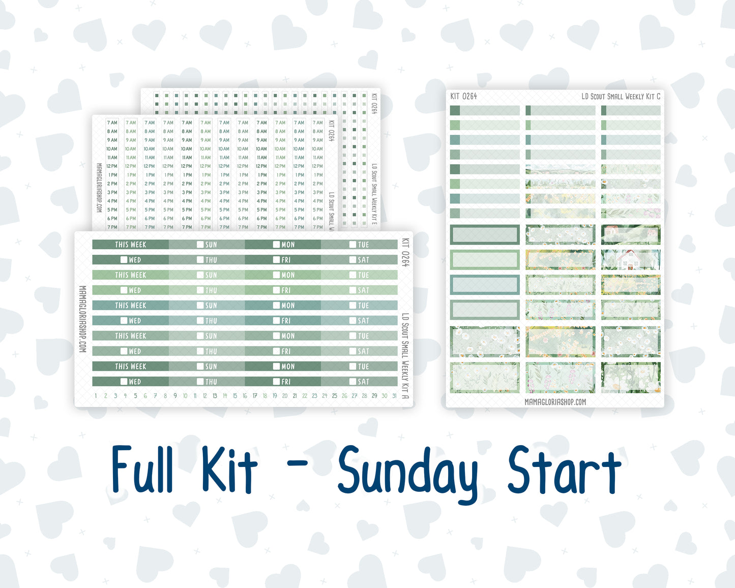 Kit 0264 - Laurel Denise The Scout Planner Small - Weekly Kit - May - Spring Walk