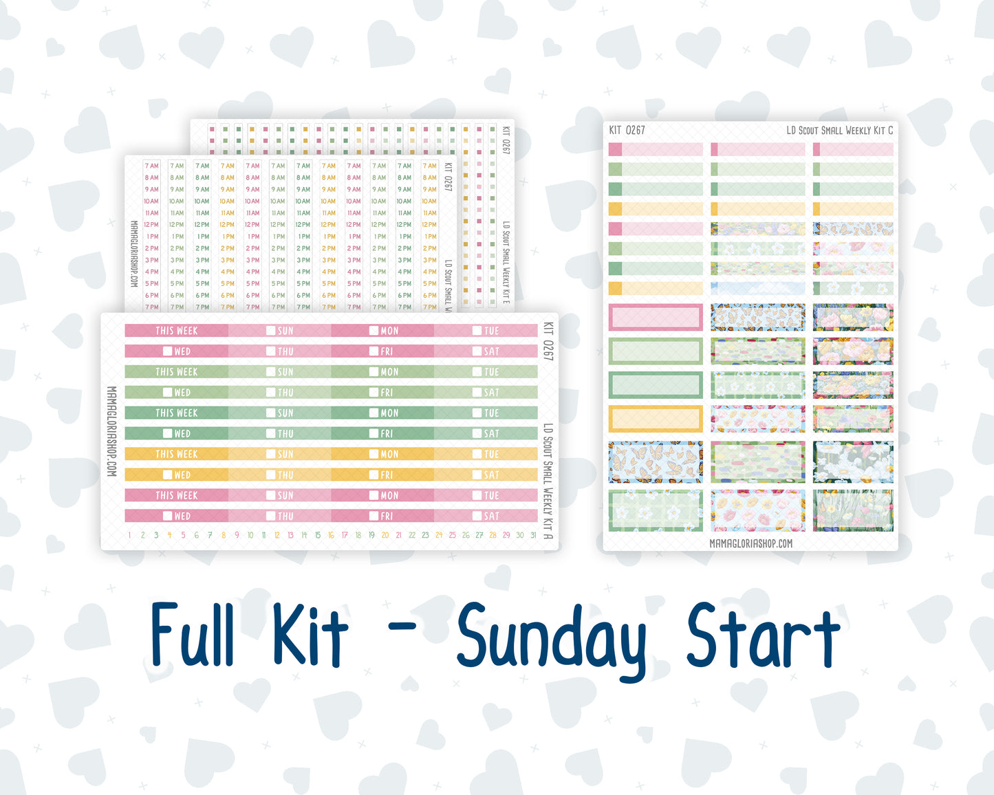 Kit 0267 - Laurel Denise The Scout Planner Small - Weekly Kit - May - Flowers For Mama