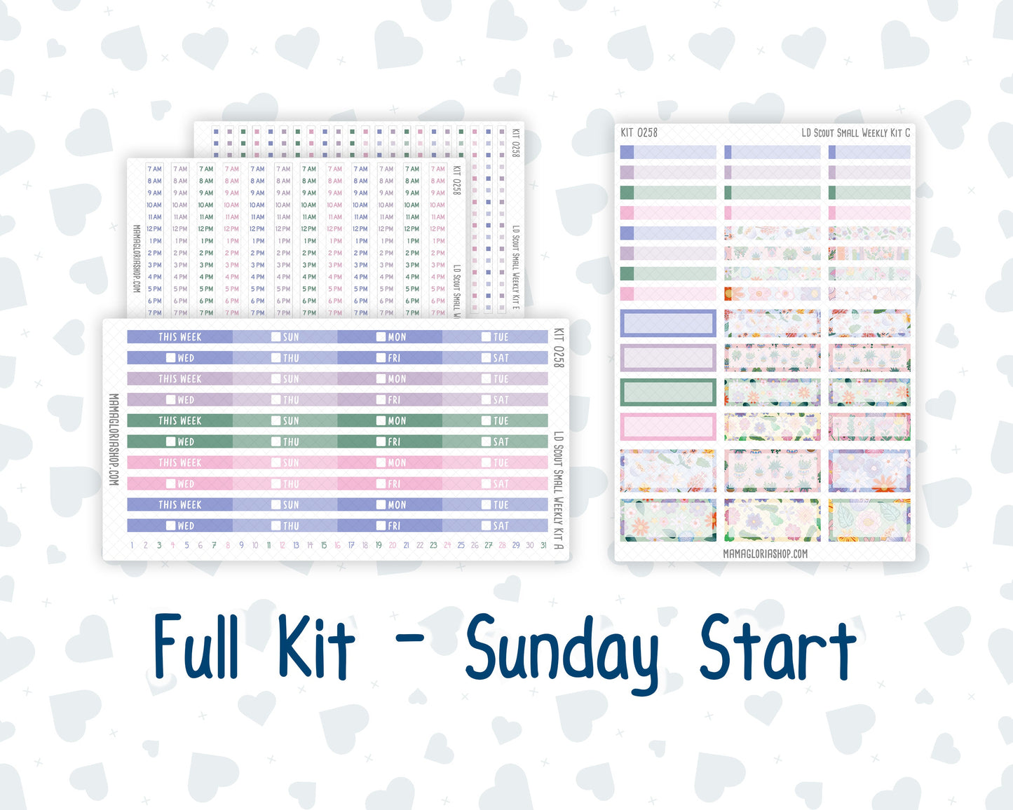 Kit 0258 - Laurel Denise The Scout Planner Small - Weekly Kit - March - Plant Therapy