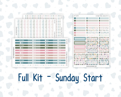 Kit 0275 - Laurel Denise The Scout Planner Small - Weekly Kit - July - Tropical Safari Blush