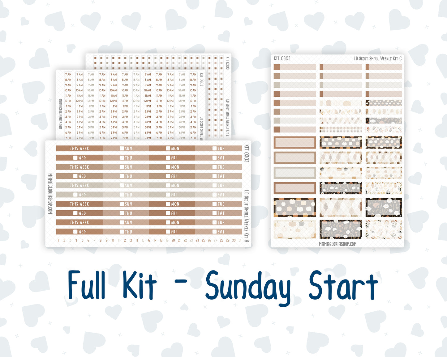 Kit 0303 - Laurel Denise The Scout Planner Small - Weekly Kit - November - Into The Woods