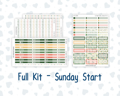 Kit 0208 - Laurel Denise The Scout Planner Small - Weekly Kit - March - Shamrock Lane