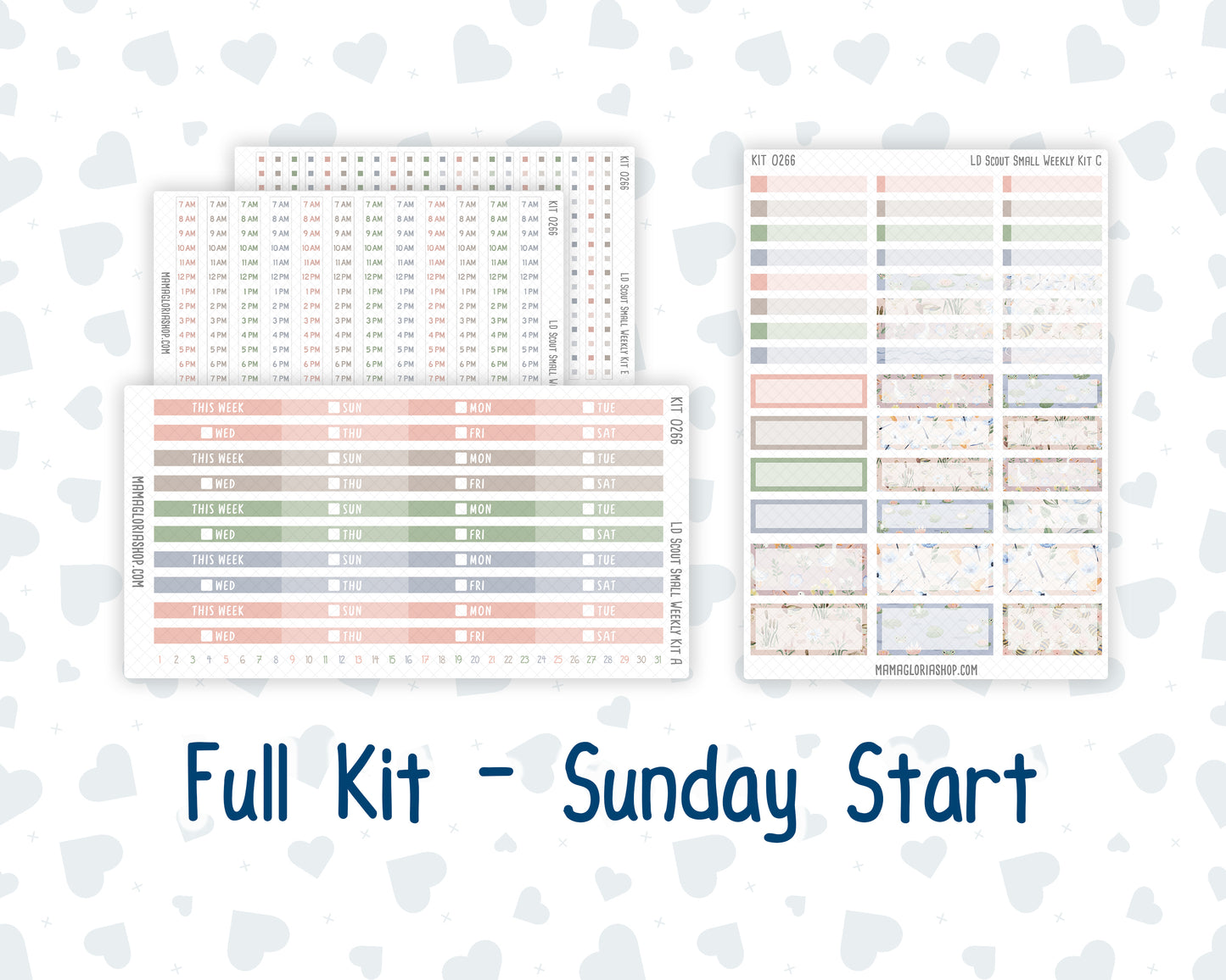 Kit 0266 - Laurel Denise The Scout Planner Small - Weekly Kit - May - Froggy Lake Picnic