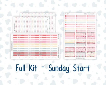 Kit 0254 - Laurel Denise The Scout Planner Small - Weekly Kit - February - Valentine Village