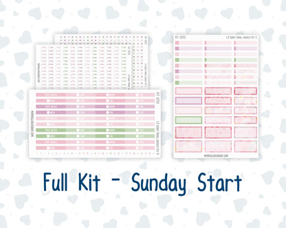 Kit 0253 - Laurel Denise The Scout Planner Small - Weekly Kit - February - Rosy Daydreams