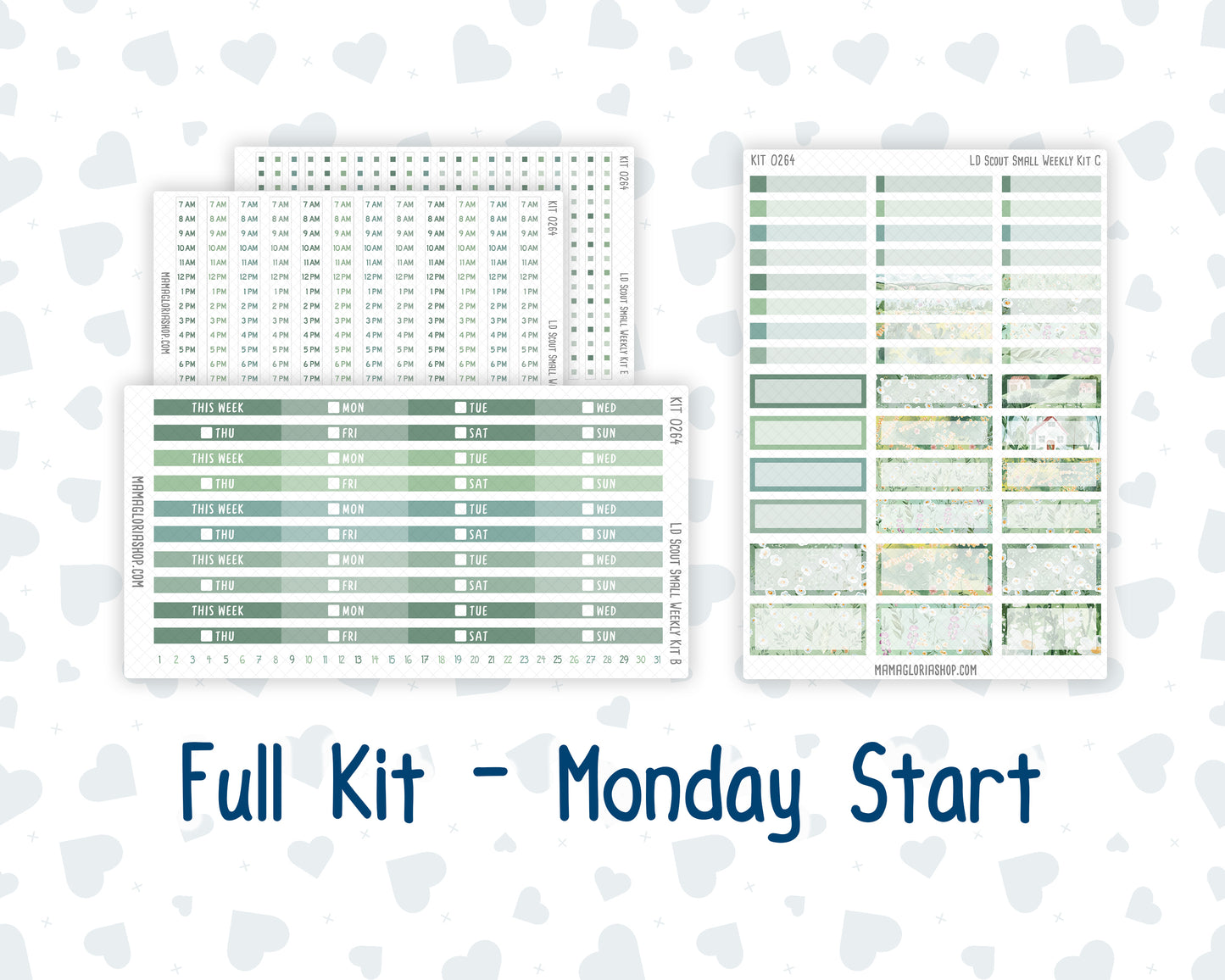 Kit 0264 - Laurel Denise The Scout Planner Small - Weekly Kit - May - Spring Walk