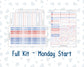 Kit 0273 - Laurel Denise The Scout Planner Small - Weekly Kit - July - Americana In Bloom
