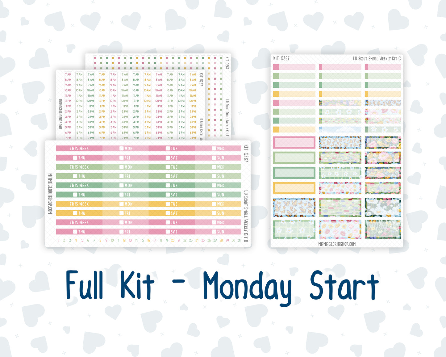 Kit 0267 - Laurel Denise The Scout Planner Small - Weekly Kit - May - Flowers For Mama