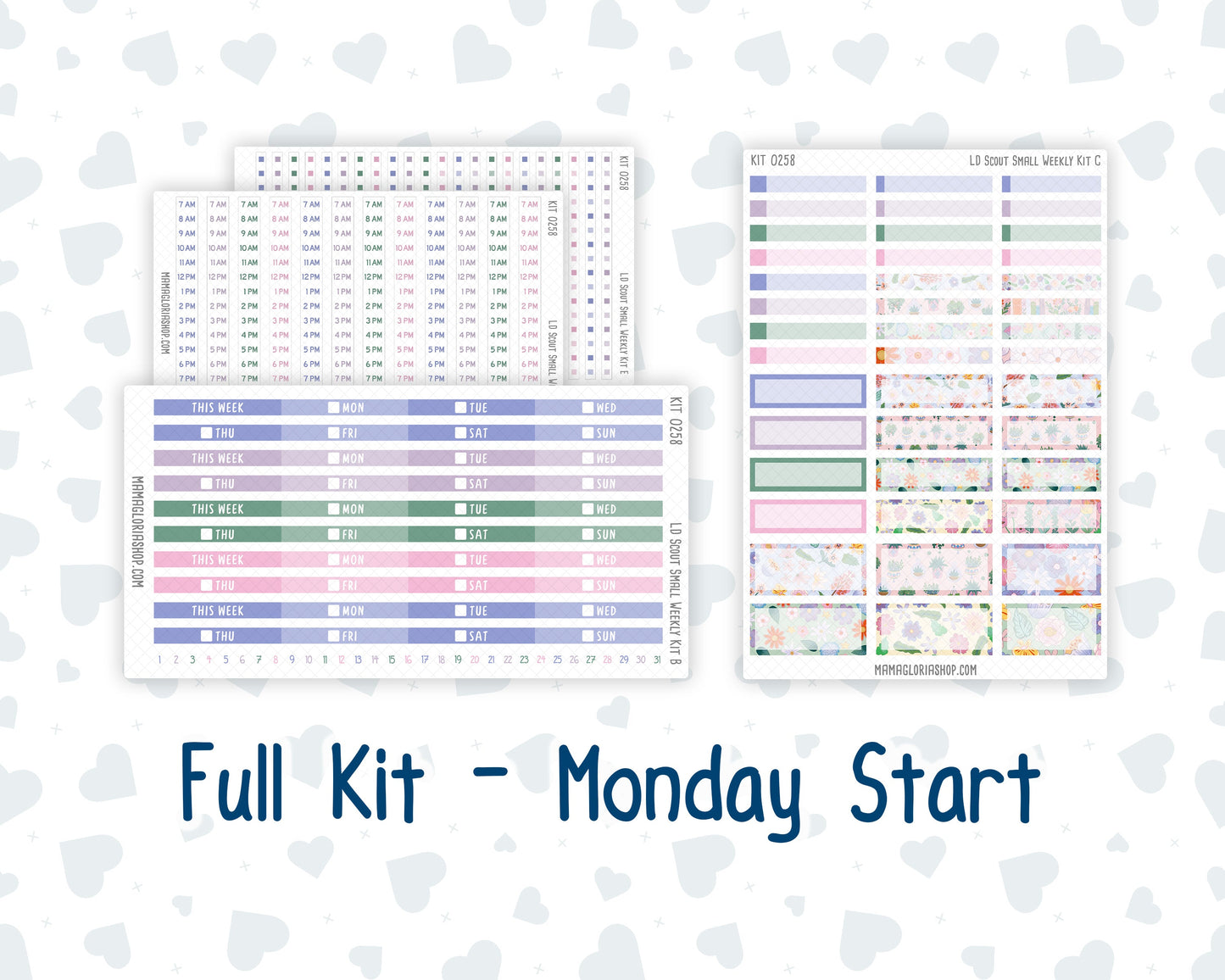 Kit 0258 - Laurel Denise The Scout Planner Small - Weekly Kit - March - Plant Therapy