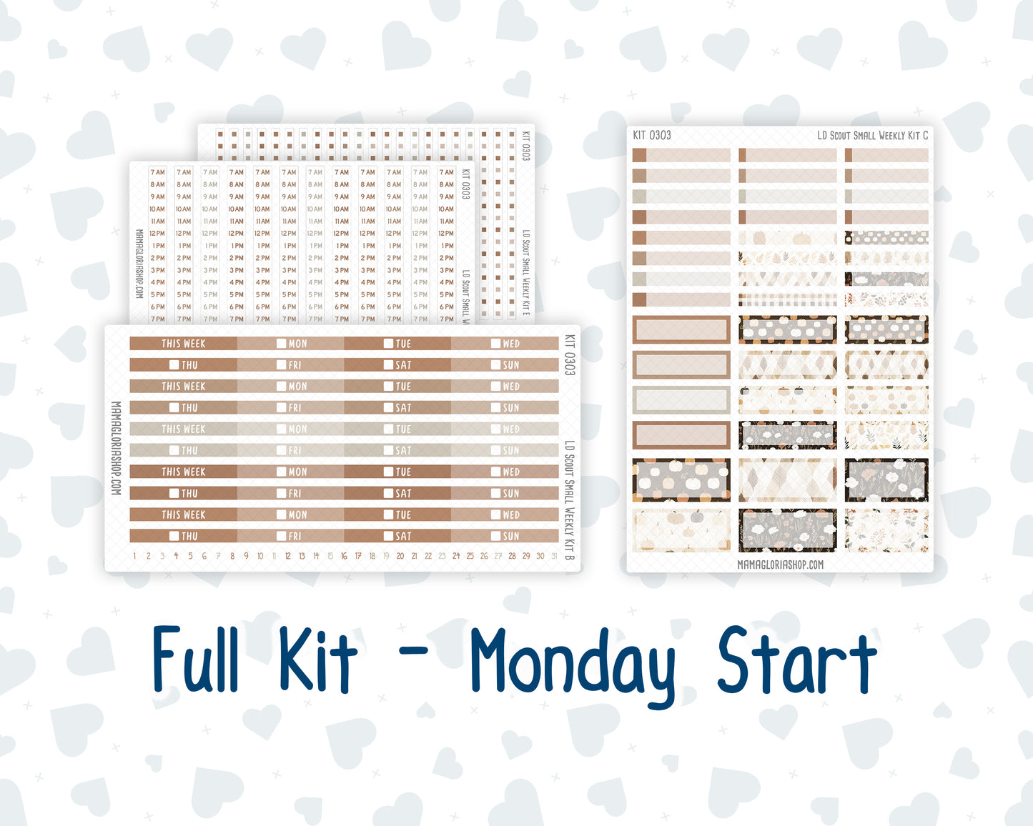 Kit 0303 - Laurel Denise The Scout Planner Small - Weekly Kit - November - Into The Woods