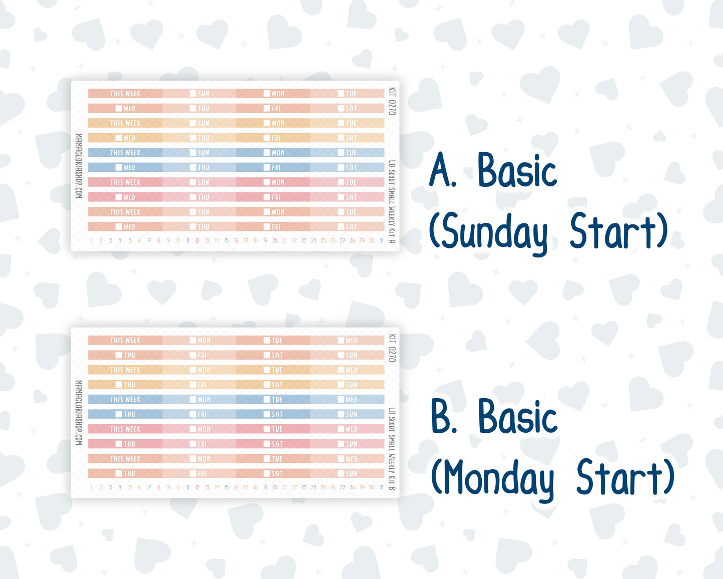 Kit 0270 - Laurel Denise The Scout Planner Small - Weekly Kit - June - Beachside Bliss