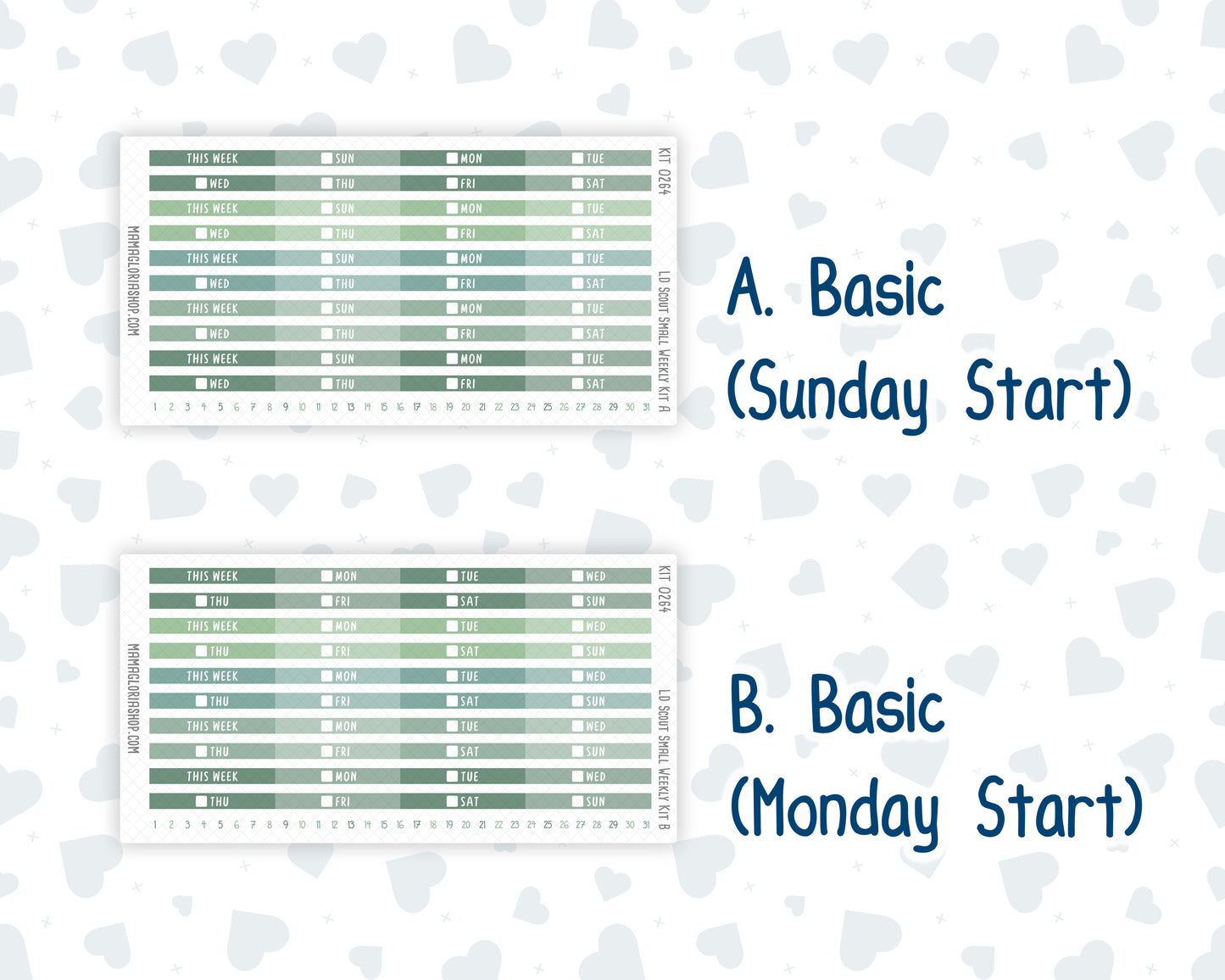 Kit 0264 - Laurel Denise The Scout Planner Small - Weekly Kit - May - Spring Walk