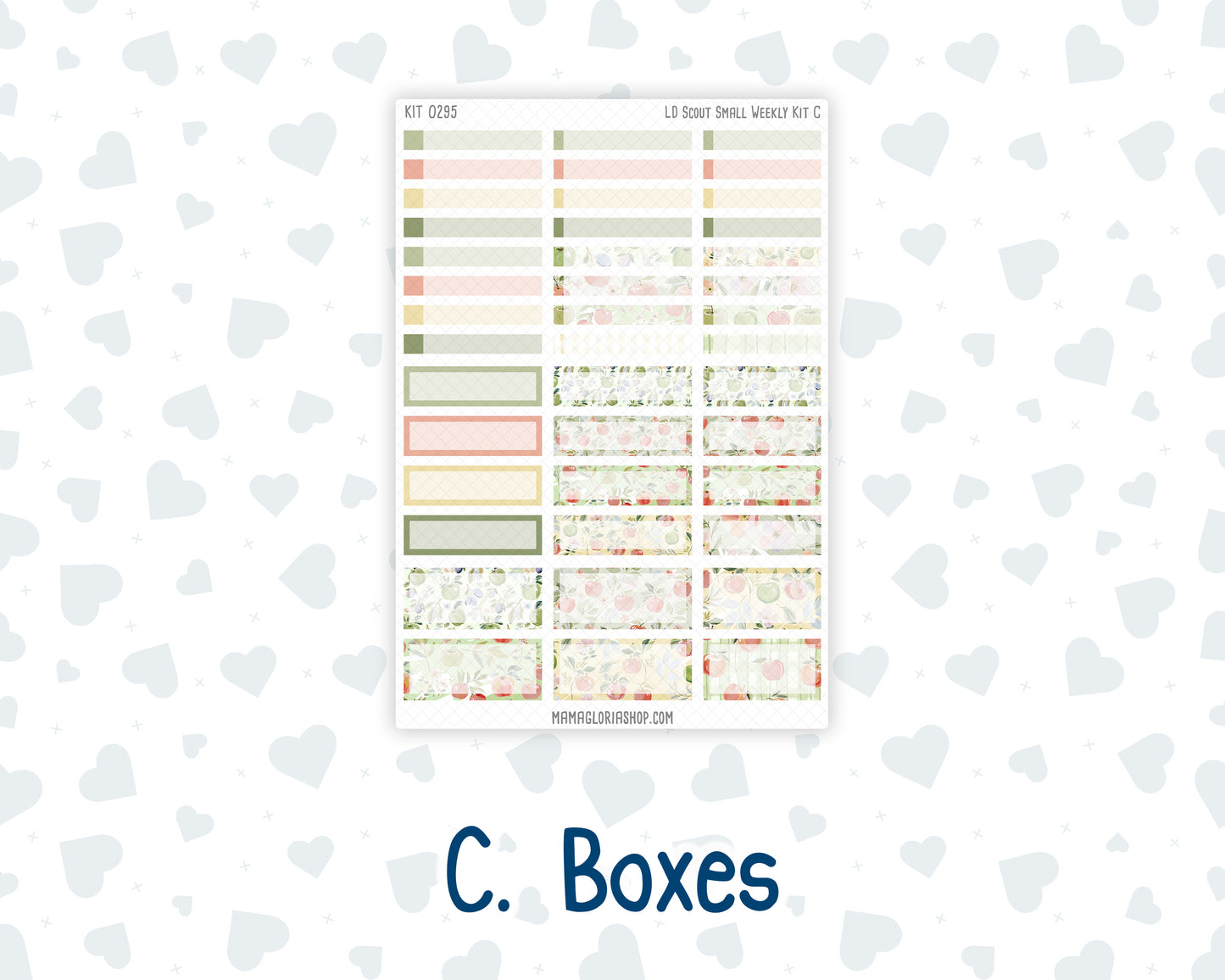 Kit 0295 - Laurel Denise The Scout Planner Small - Weekly Kit - September - Apple Harvest