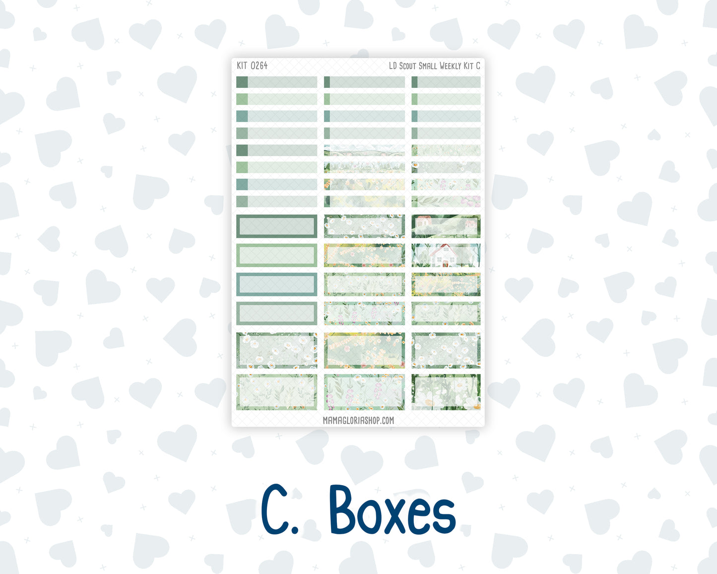 Kit 0264 - Laurel Denise The Scout Planner Small - Weekly Kit - May - Spring Walk