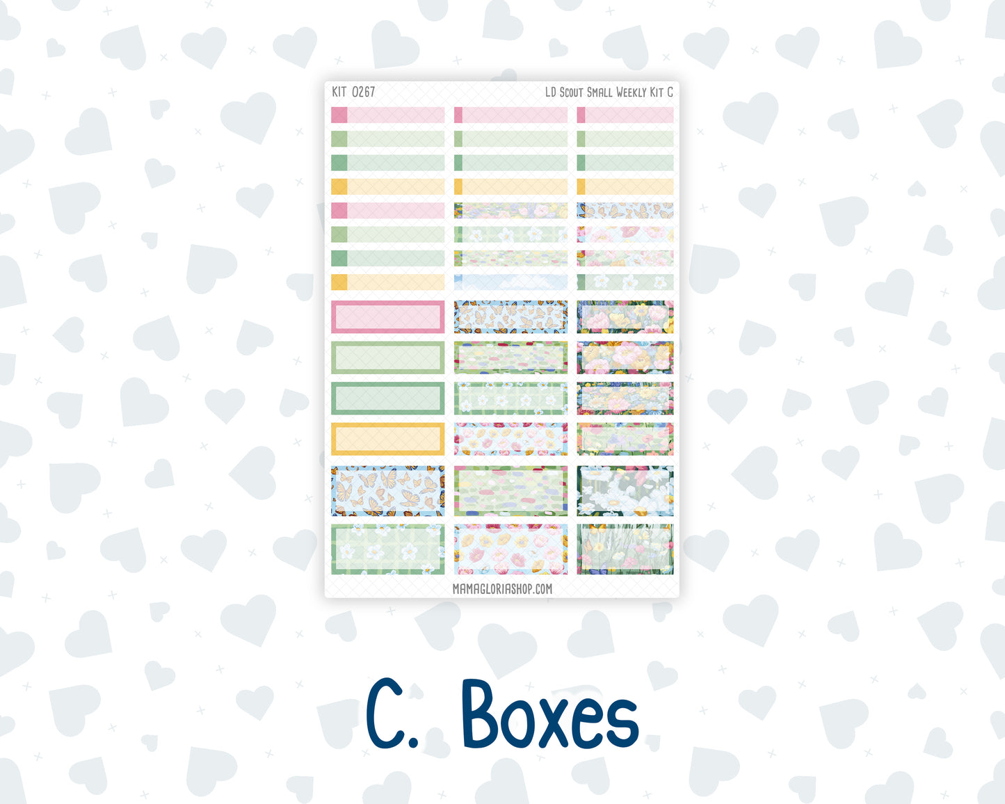 Kit 0267 - Laurel Denise The Scout Planner Small - Weekly Kit - May - Flowers For Mama