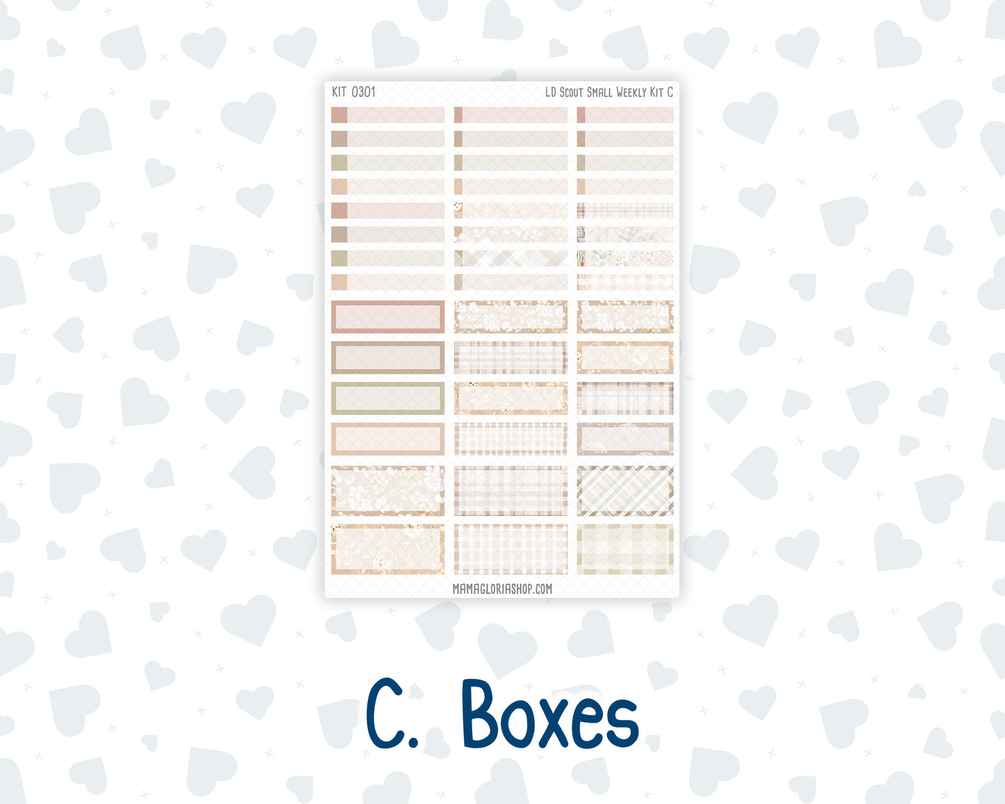 Kit 0301 - Laurel Denise The Scout Planner Small - Weekly Kit - November - Sunday Comfort
