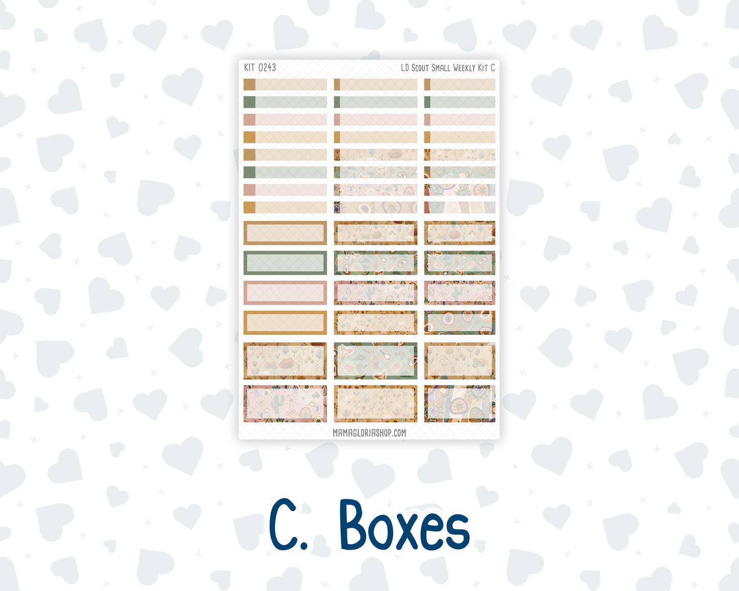 Kit 0243 - Laurel Denise The Scout Planner Small - Weekly Kit - November - Boho Autumn