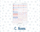 Kit 0273 - Laurel Denise The Scout Planner Small - Weekly Kit - July - Americana In Bloom