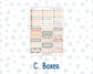 Kit 0298 - Laurel Denise The Scout Planner Small - Weekly Kit - October - Velvet Bloom